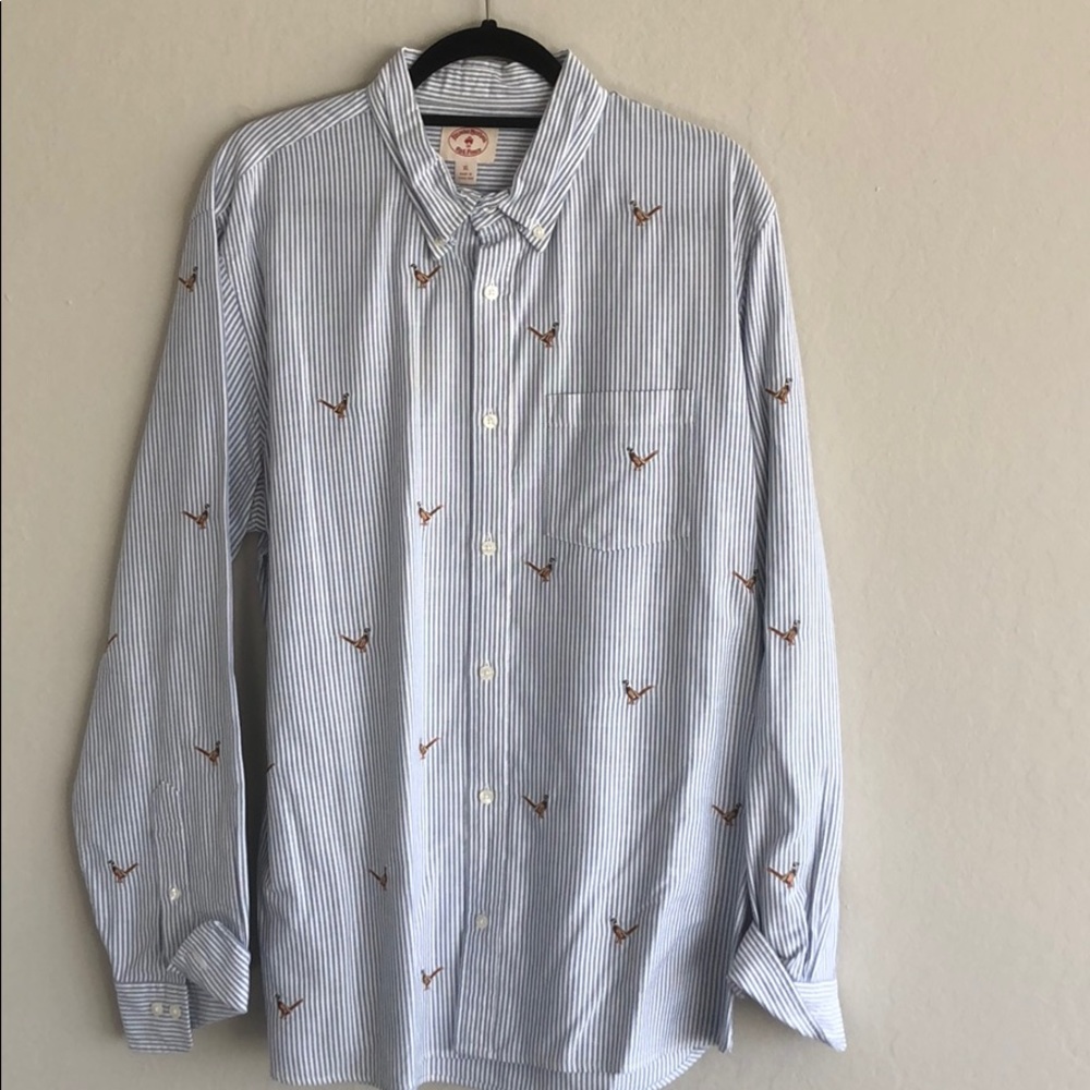 Rare Brooks Brothers Searsucker Pheasant print